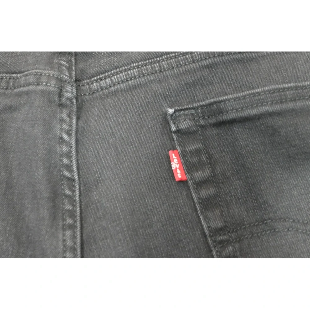 Levi's 541 Athletic‎ Taper Jeans Mens 44x32 Black Stretch Denim Excellent